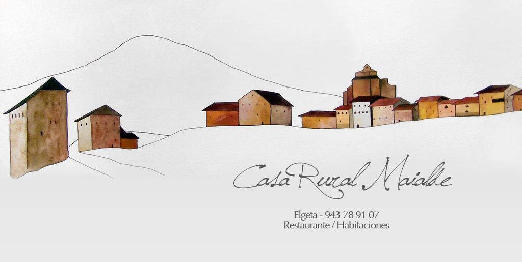 Casa Rural Maialde Эльхета Экстерьер фото